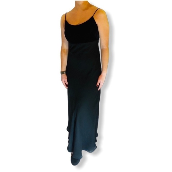 Vintage 90s Y2K Night Way Collections Dress Black Size 10 - Picture 1 of 7